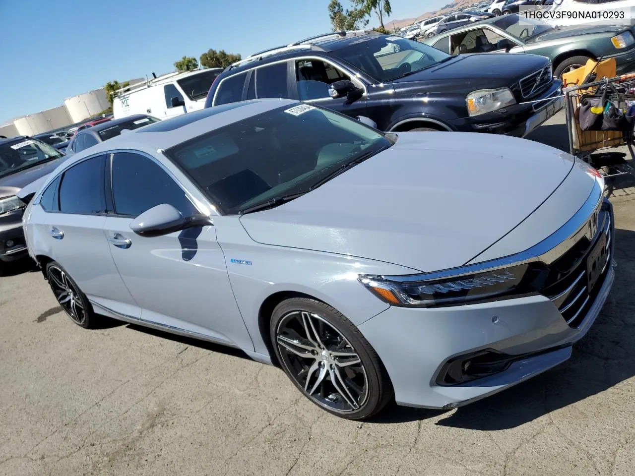 2022 Honda Accord Touring Hybrid VIN: 1HGCV3F90NA010293 Lot: 67630454