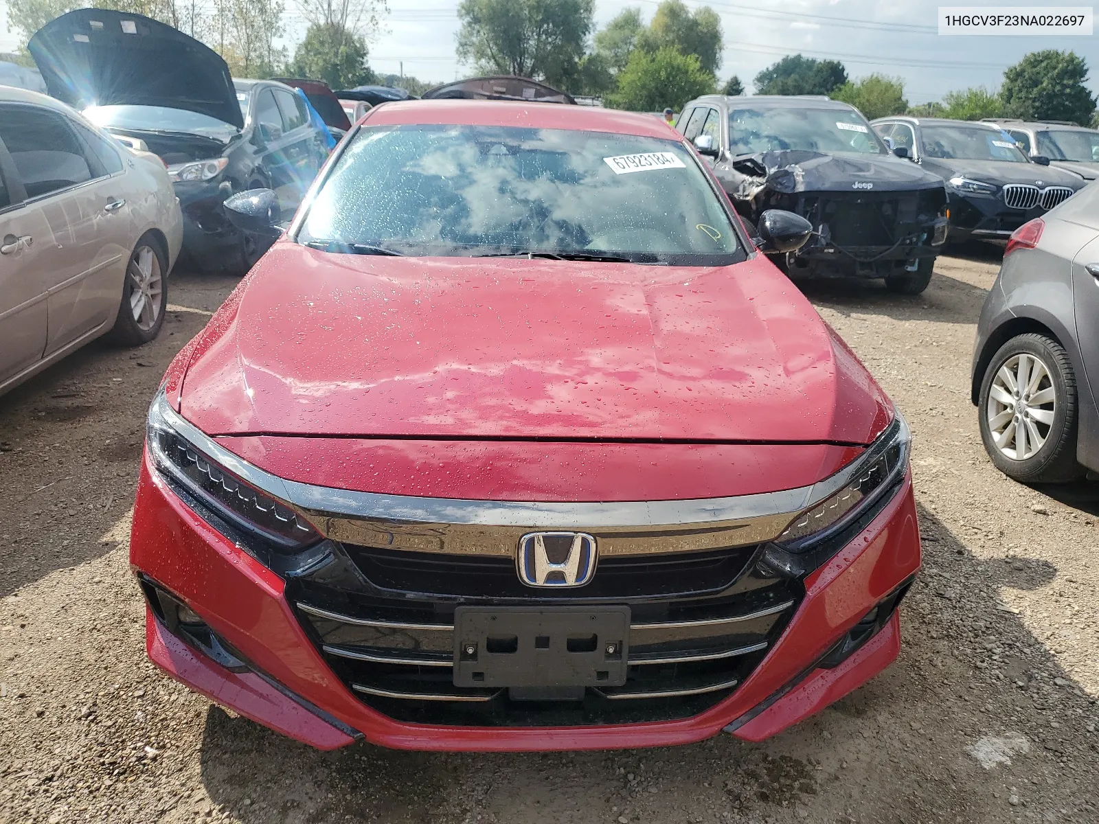 1HGCV3F23NA022697 2022 Honda Accord Hybrid Sport