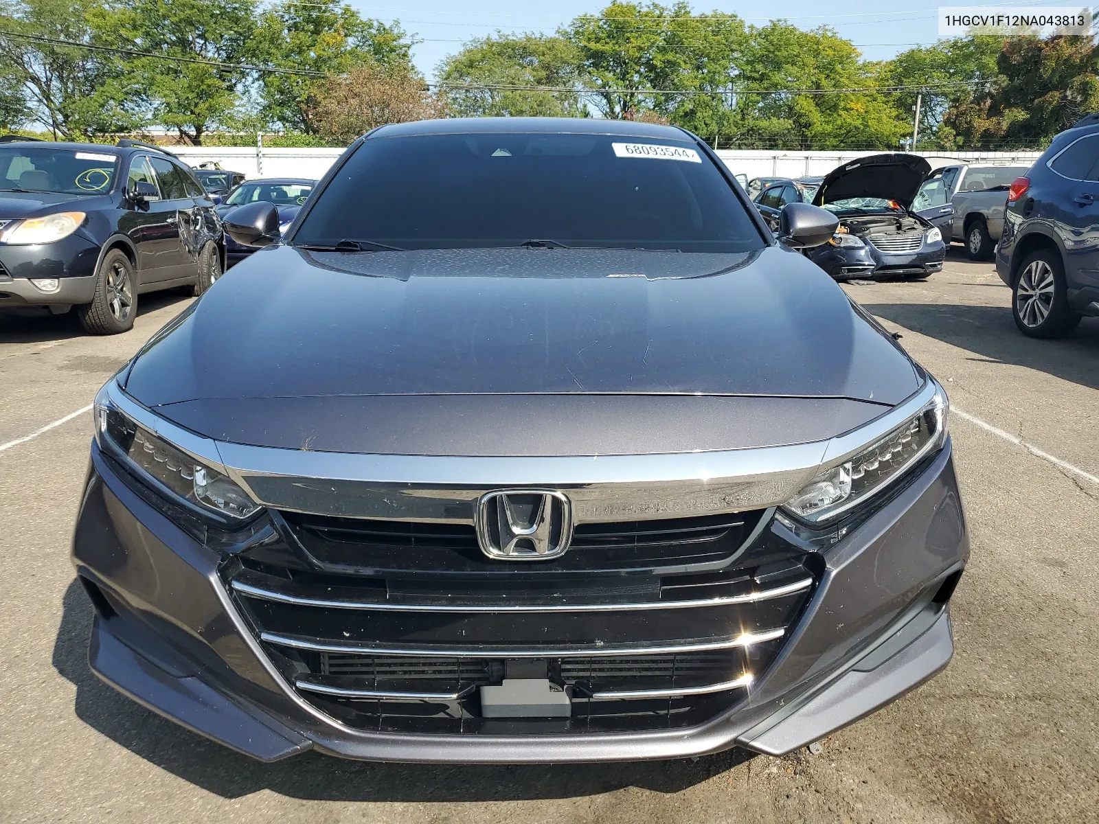 2022 Honda Accord Lx VIN: 1HGCV1F12NA043813 Lot: 68093544