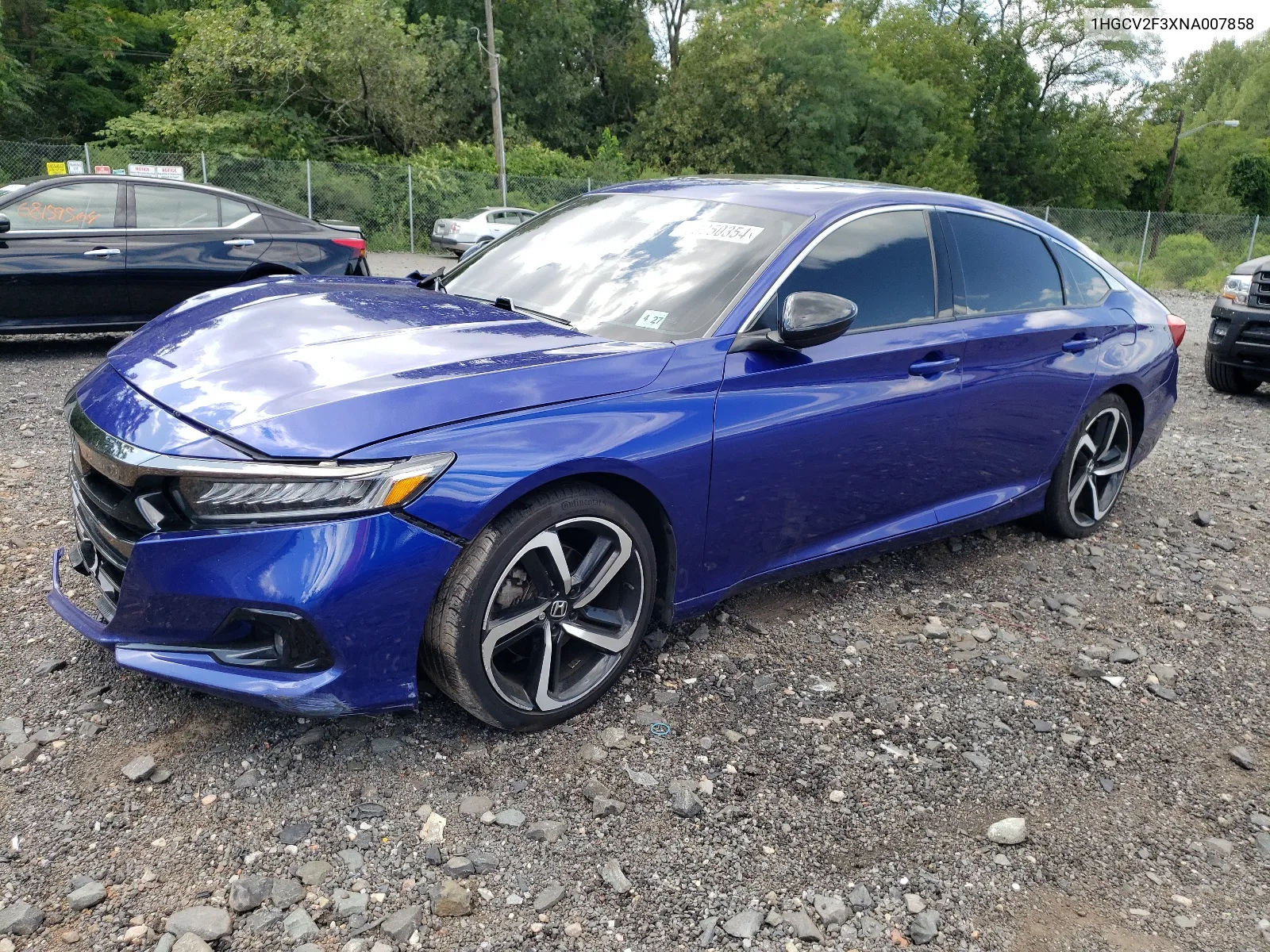 2022 Honda Accord Sport VIN: 1HGCV2F3XNA007858 Lot: 68250354