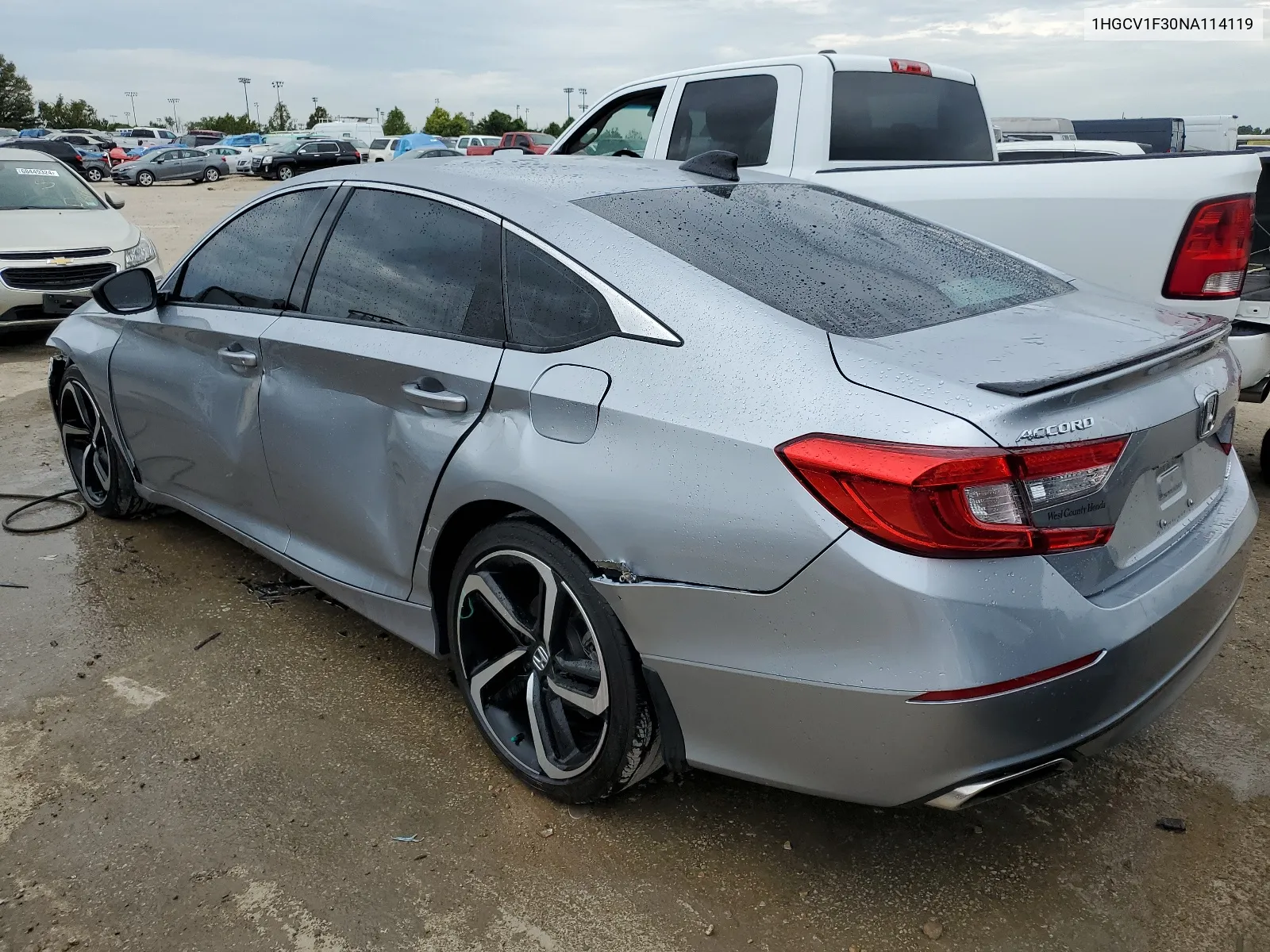 1HGCV1F30NA114119 2022 Honda Accord Sport