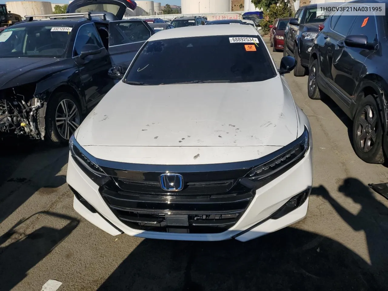 2022 Honda Accord Hybrid Sport VIN: 1HGCV3F21NA031995 Lot: 68892534