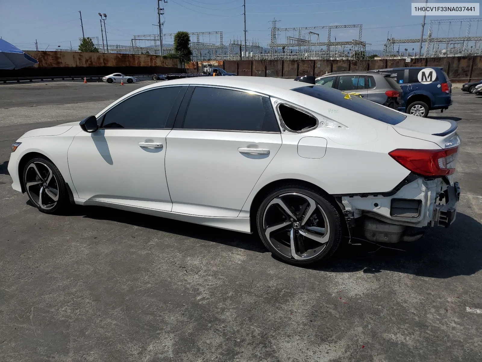 1HGCV1F33NA037441 2022 Honda Accord Sport