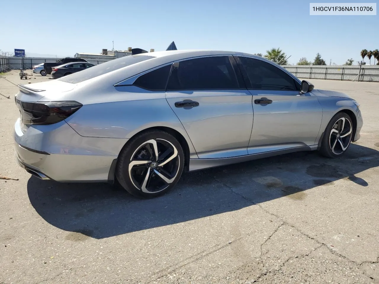 1HGCV1F36NA110706 2022 Honda Accord Sport