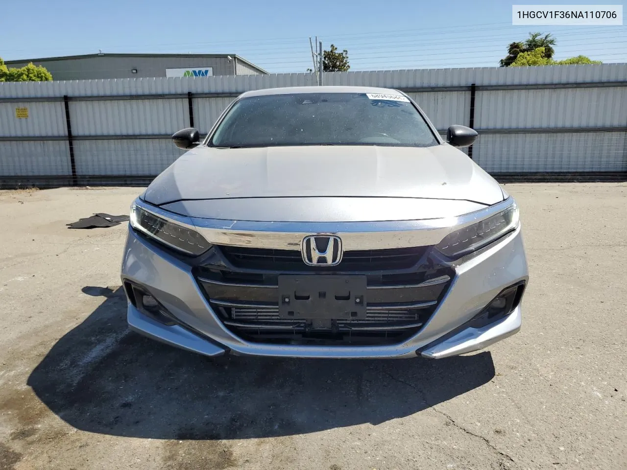 2022 Honda Accord Sport VIN: 1HGCV1F36NA110706 Lot: 68945684