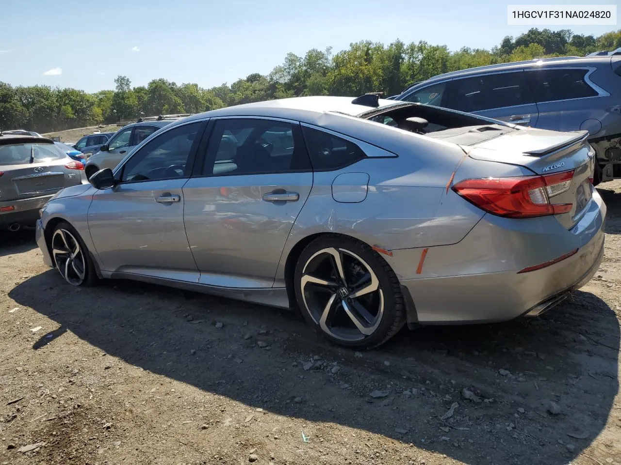 2022 Honda Accord Sport VIN: 1HGCV1F31NA024820 Lot: 69170404