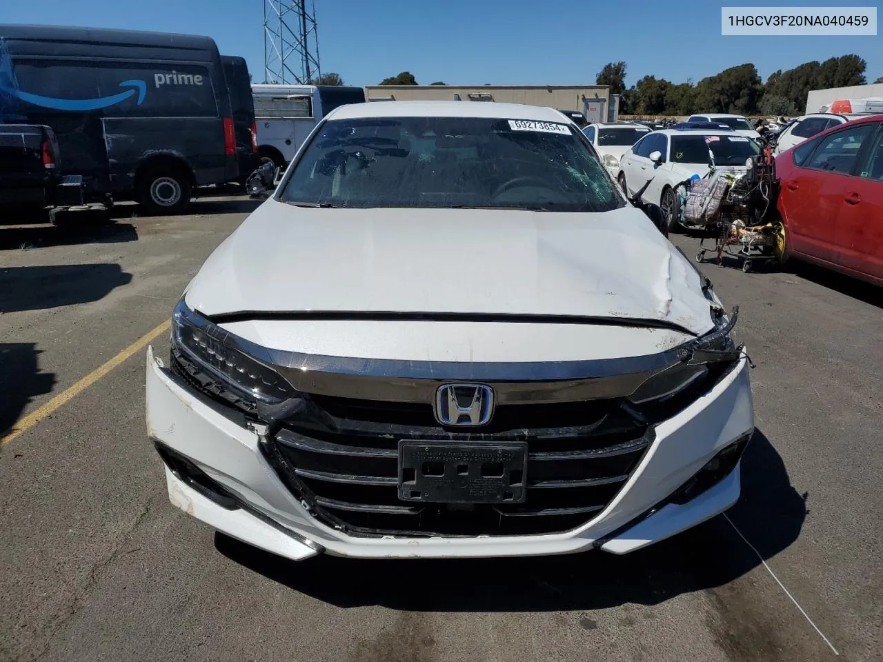 2022 Honda Accord Hybrid Sport VIN: 1HGCV3F20NA040459 Lot: 69273854