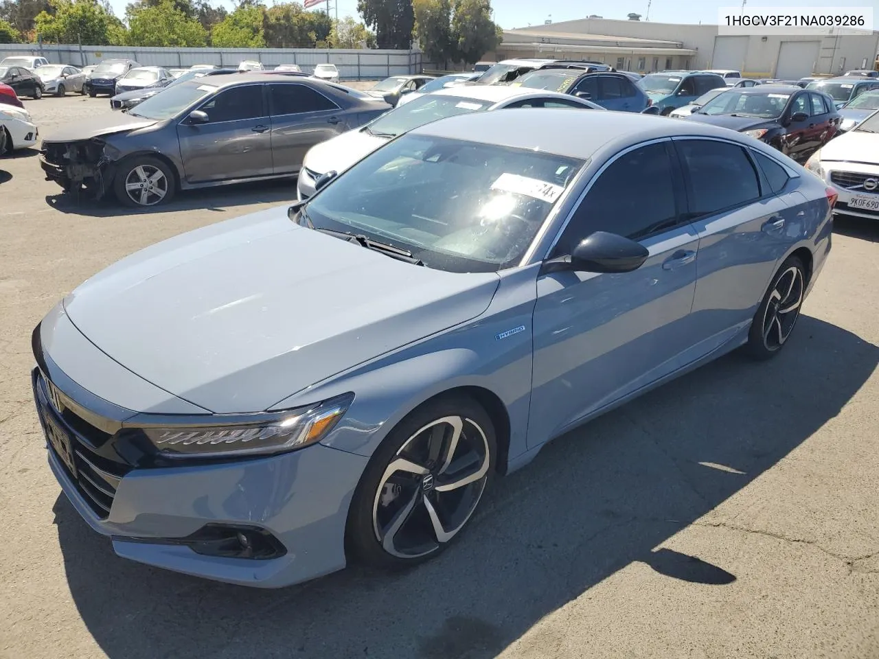 1HGCV3F21NA039286 2022 Honda Accord Hybrid Sport