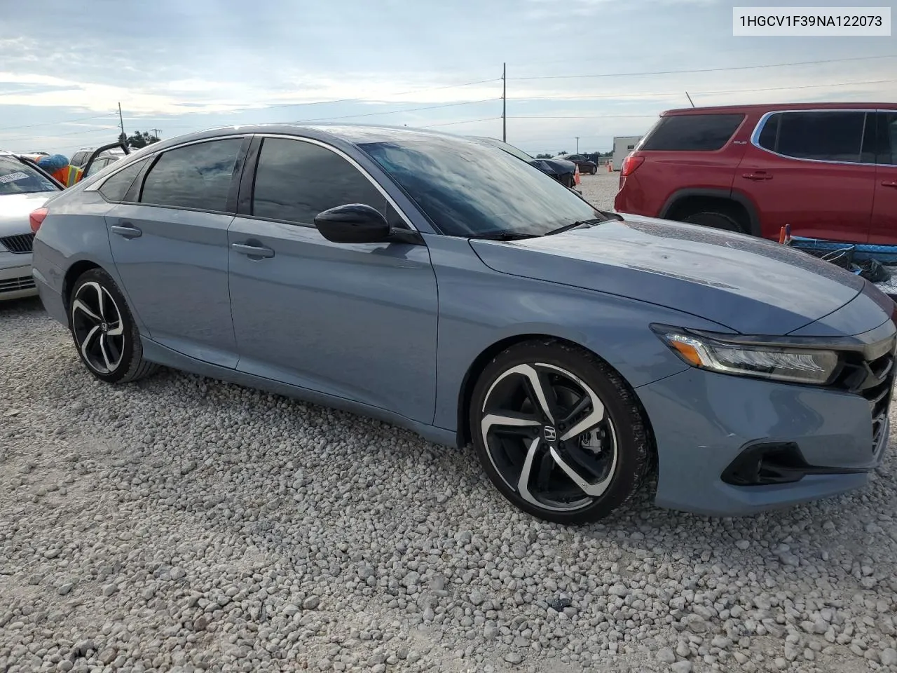 2022 Honda Accord Sport VIN: 1HGCV1F39NA122073 Lot: 69679084