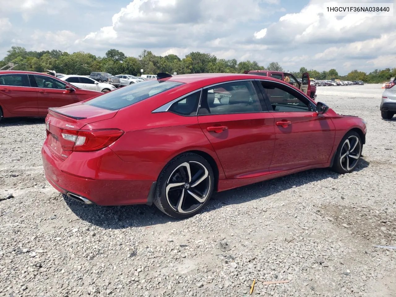 2022 Honda Accord Sport VIN: 1HGCV1F36NA038440 Lot: 69844714