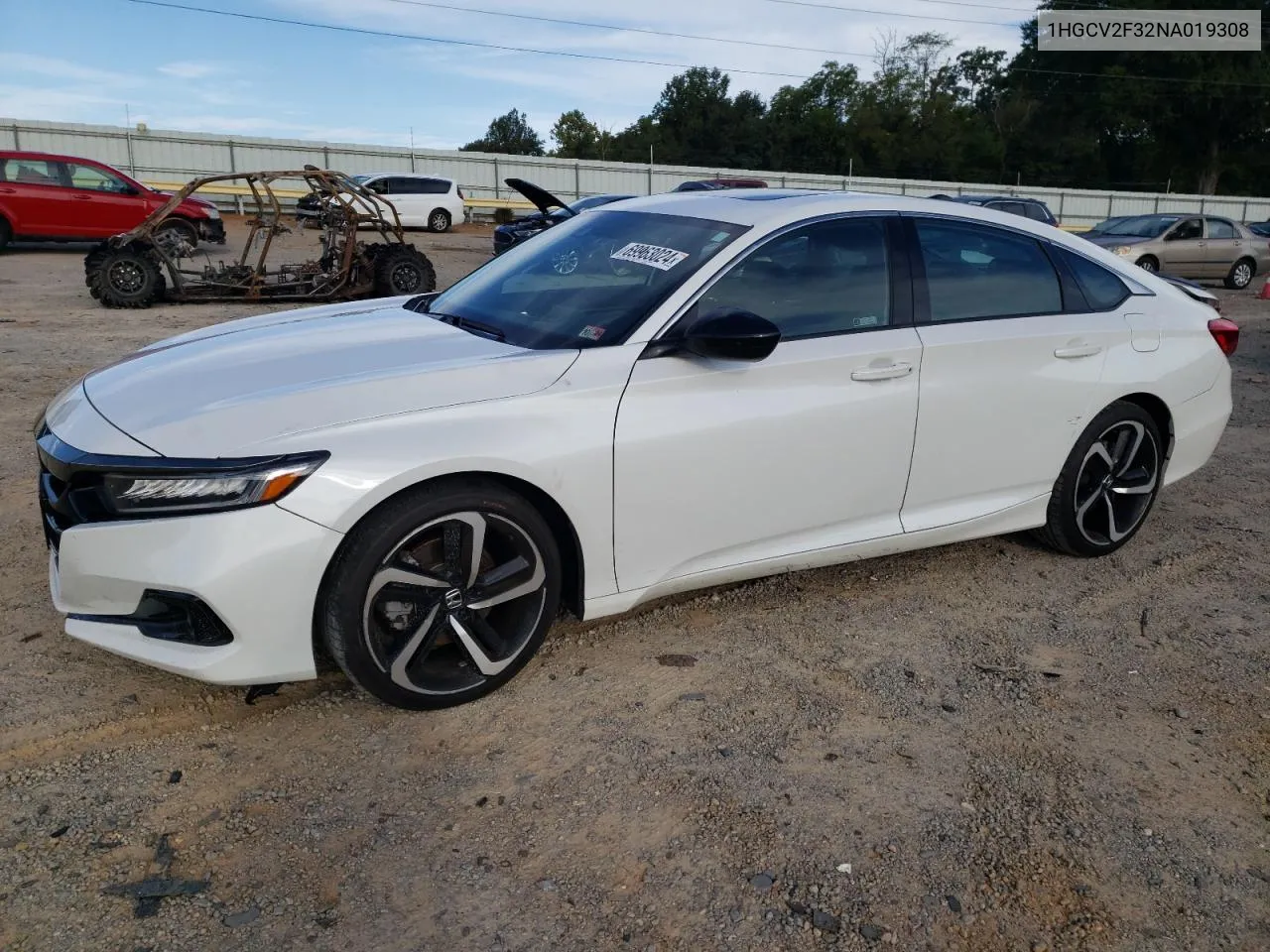 2022 Honda Accord Sport VIN: 1HGCV2F32NA019308 Lot: 69963024