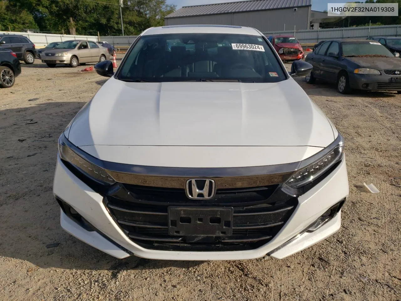 2022 Honda Accord Sport VIN: 1HGCV2F32NA019308 Lot: 69963024