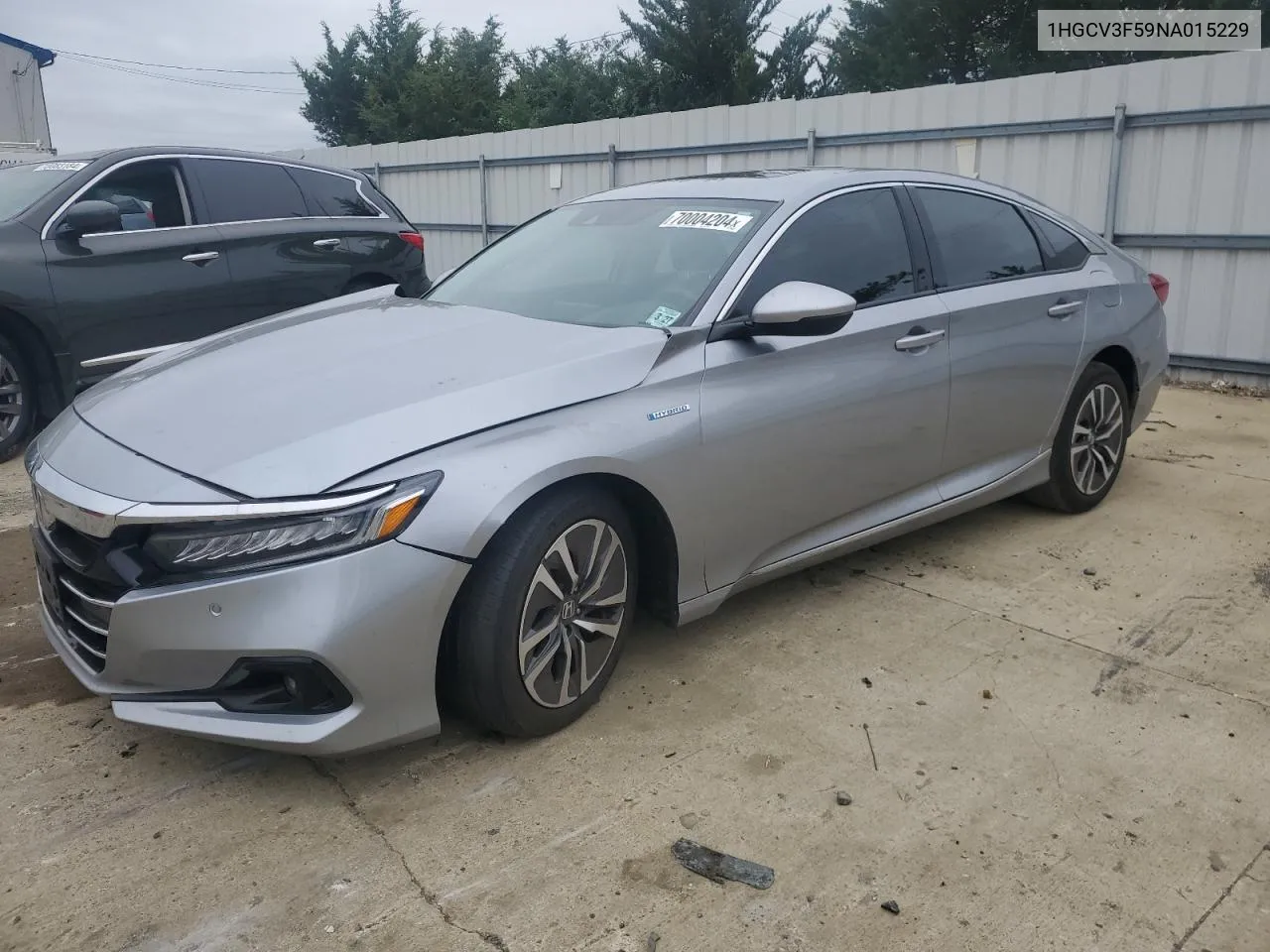 2022 Honda Accord Hybrid Exl VIN: 1HGCV3F59NA015229 Lot: 70004204