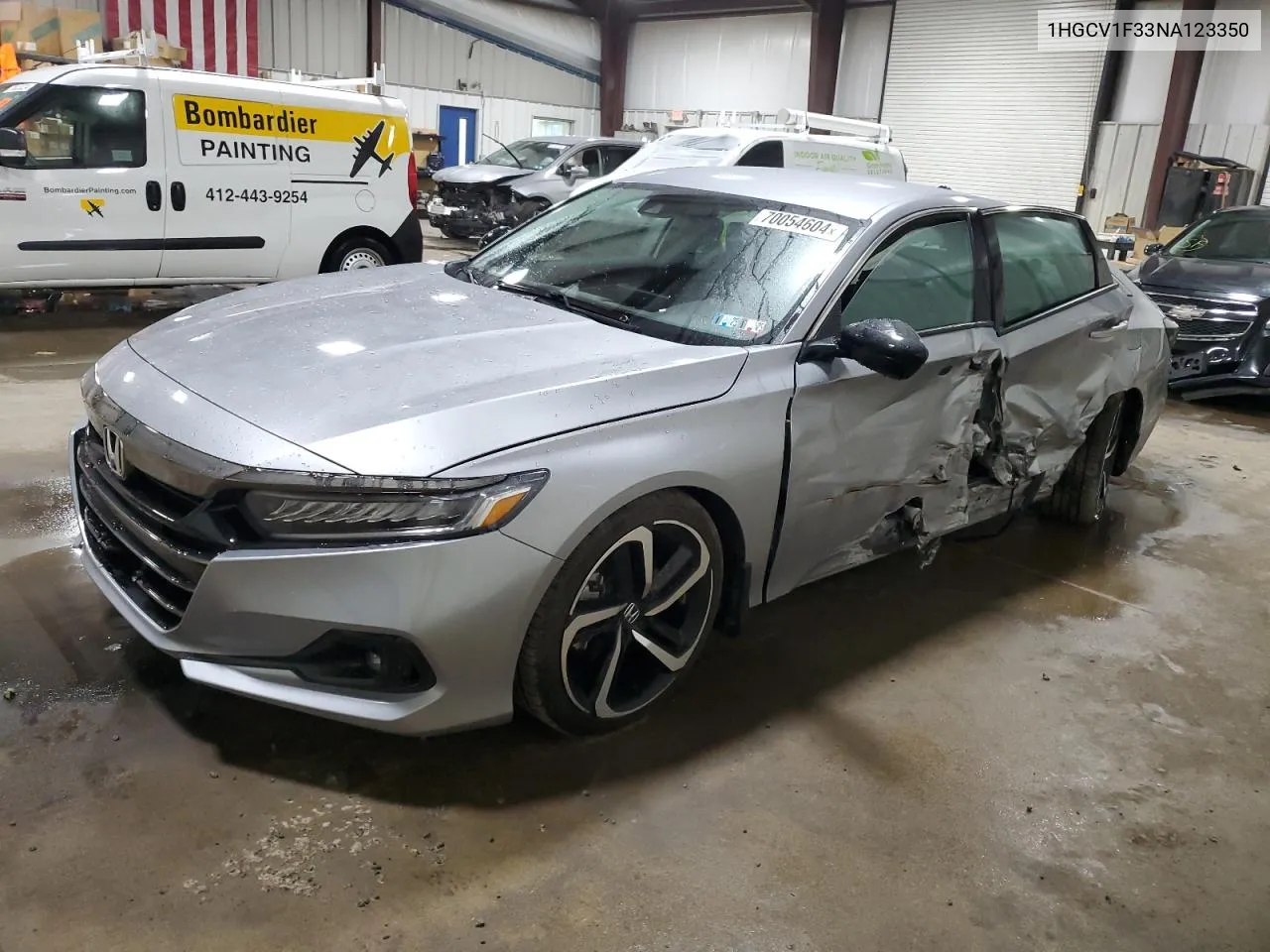 1HGCV1F33NA123350 2022 Honda Accord Sport