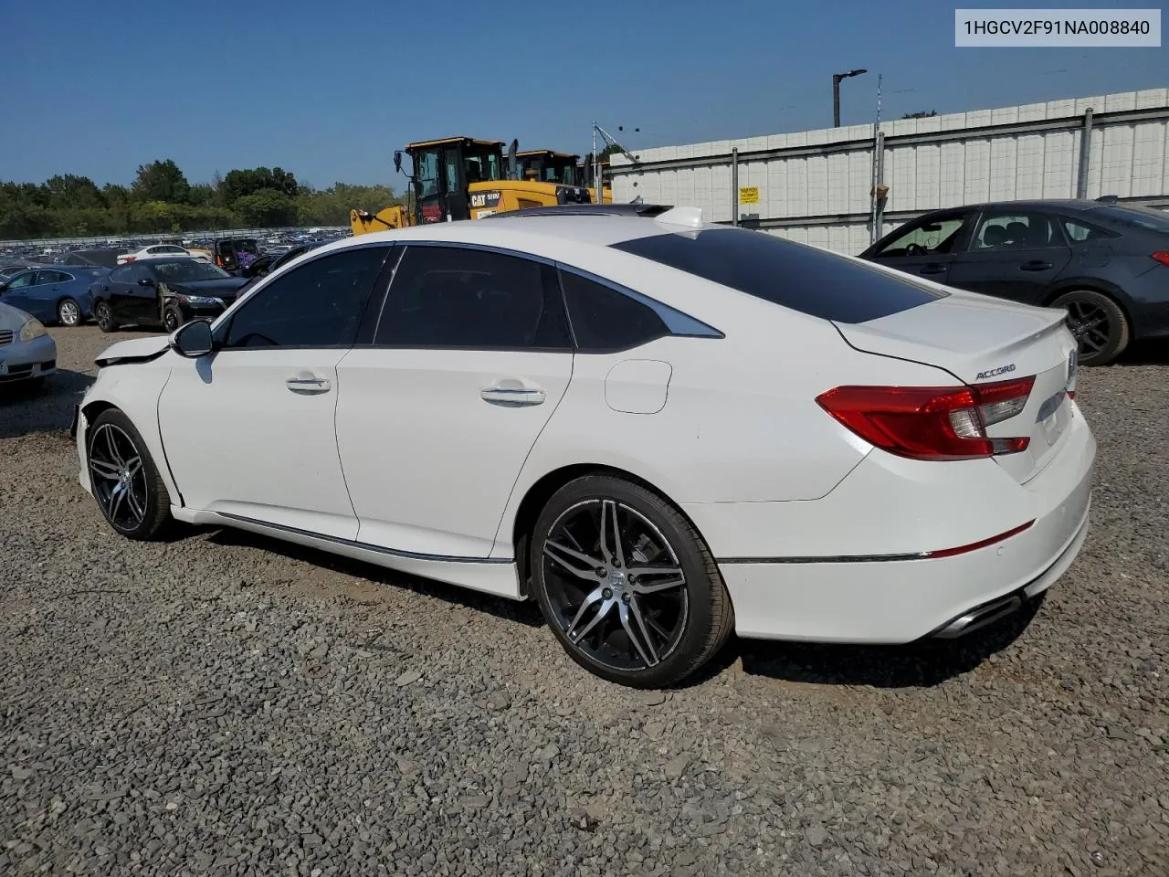 2022 Honda Accord Touring VIN: 1HGCV2F91NA008840 Lot: 70093174