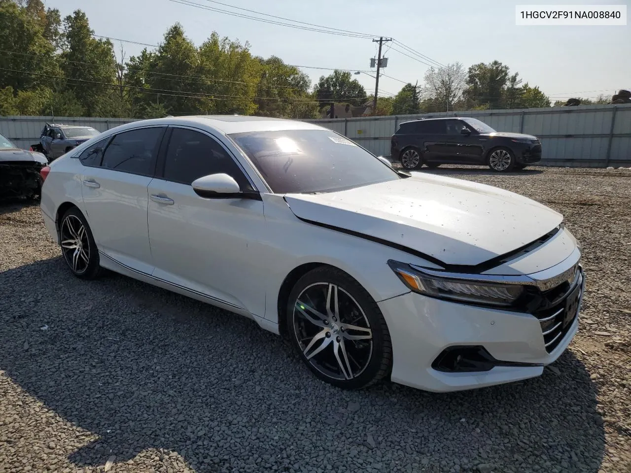 2022 Honda Accord Touring VIN: 1HGCV2F91NA008840 Lot: 70093174