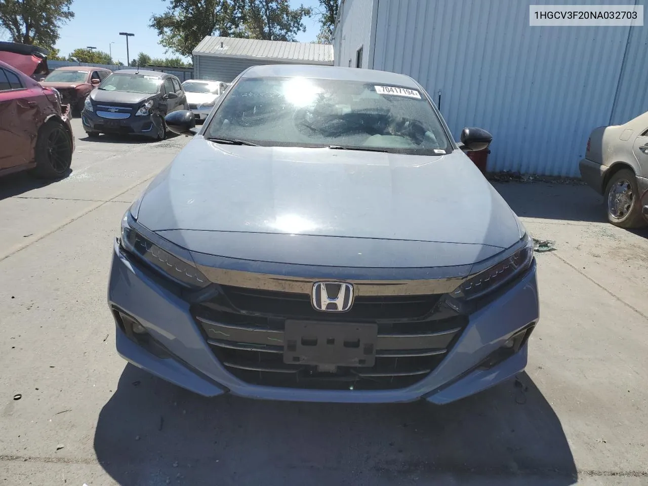 2022 Honda Accord Hybrid Sport VIN: 1HGCV3F20NA032703 Lot: 70417194