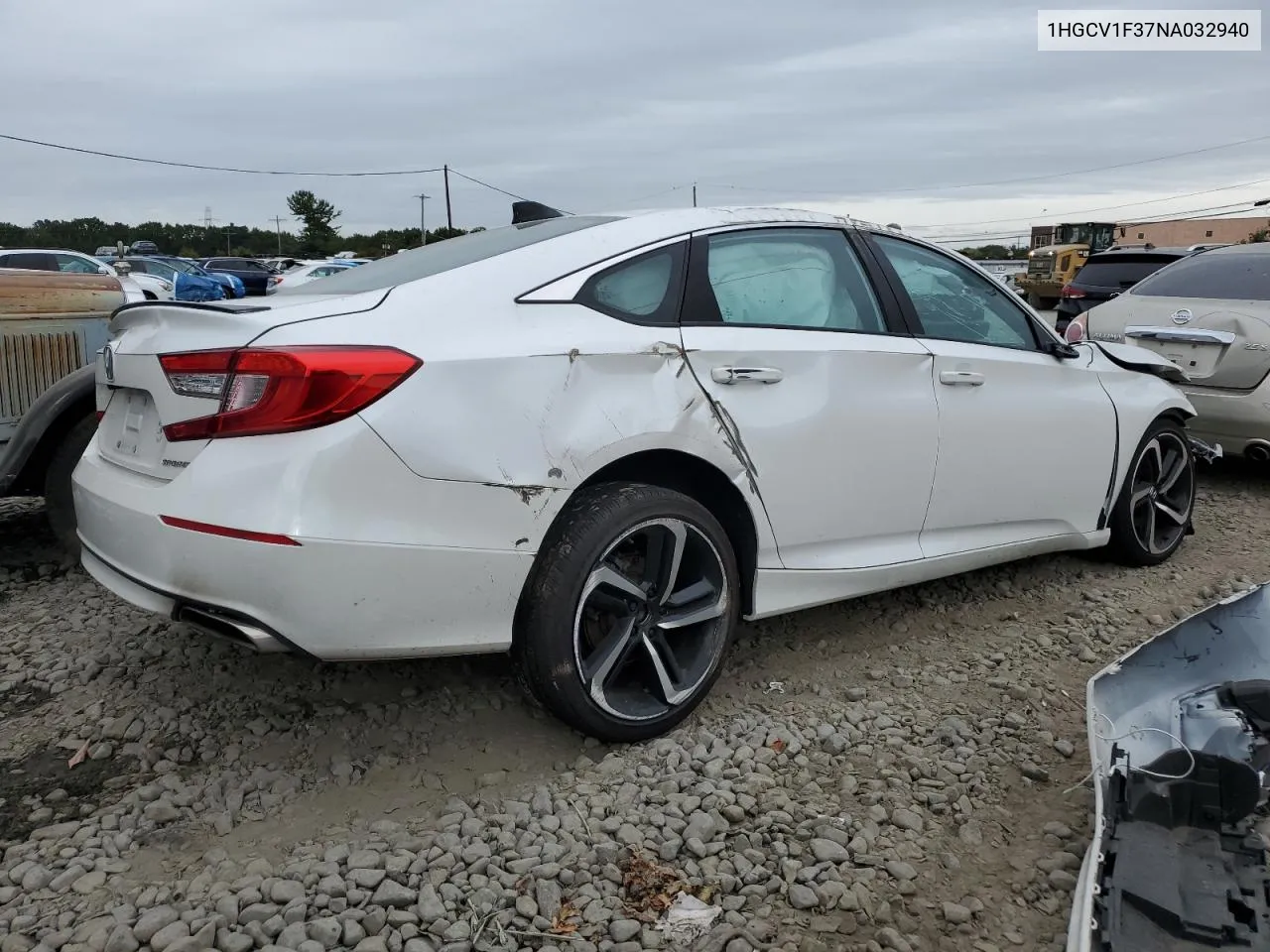 1HGCV1F37NA032940 2022 Honda Accord Sport