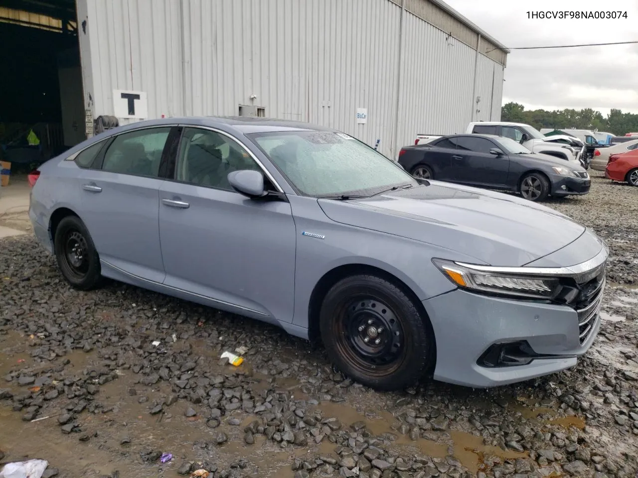 2022 Honda Accord Touring Hybrid VIN: 1HGCV3F98NA003074 Lot: 70491334