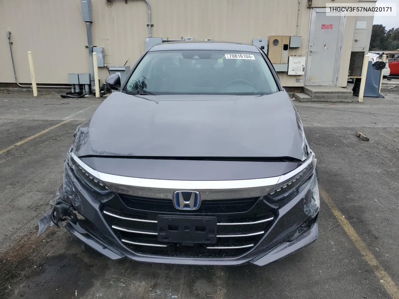 1HGCV3F57NA020171 2022 Honda Accord Hybrid Exl