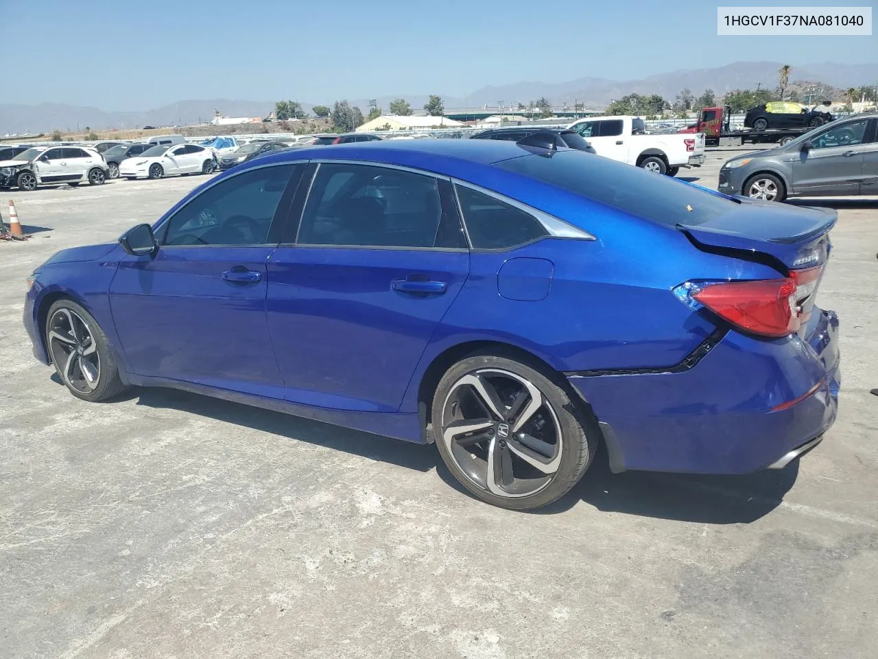 1HGCV1F37NA081040 2022 Honda Accord Sport