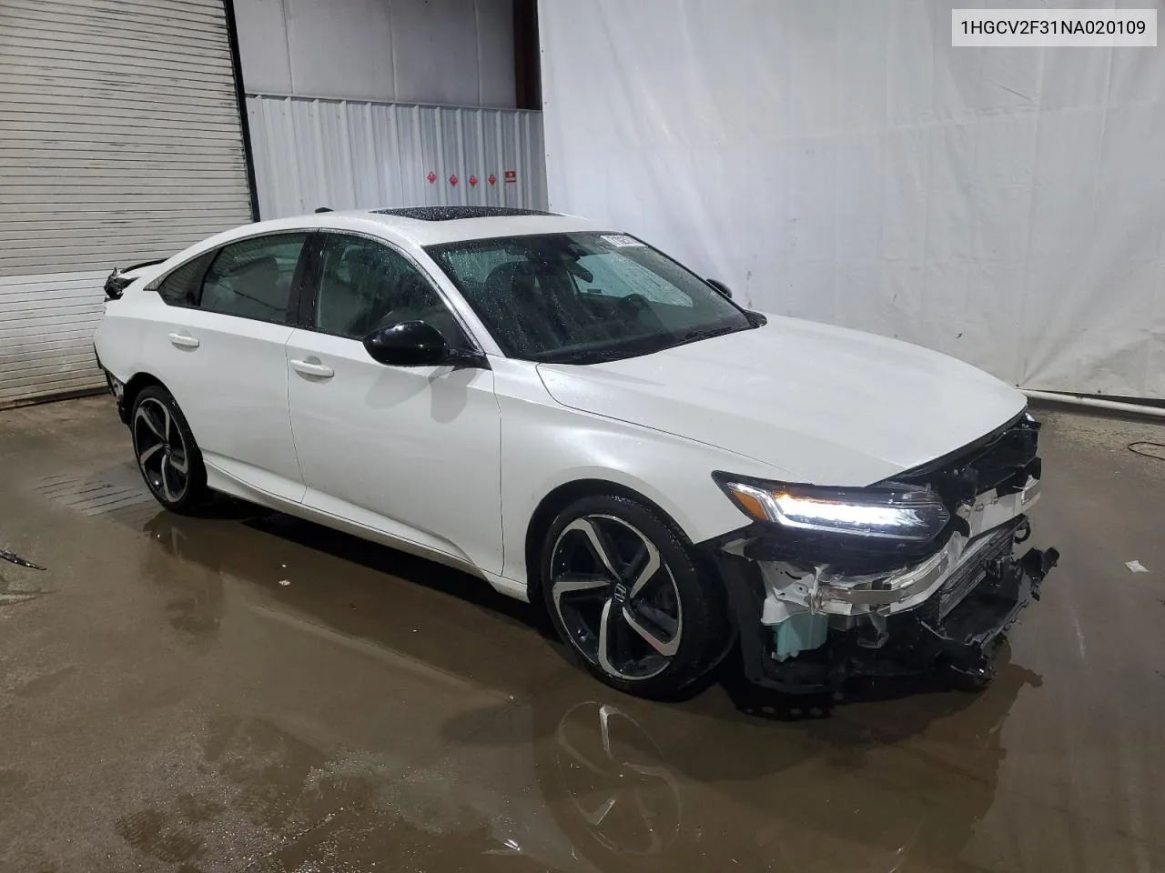 2022 Honda Accord Sport VIN: 1HGCV2F31NA020109 Lot: 71025714