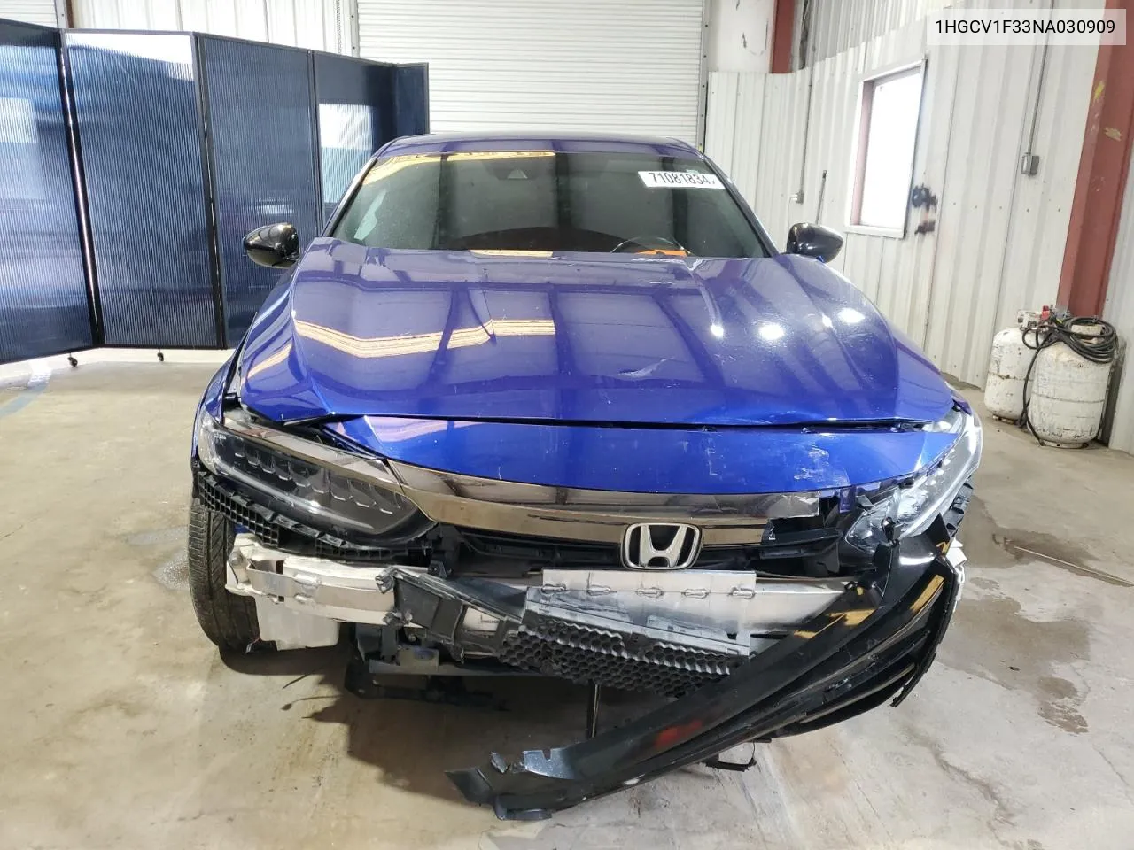 2022 Honda Accord Sport VIN: 1HGCV1F33NA030909 Lot: 71081834