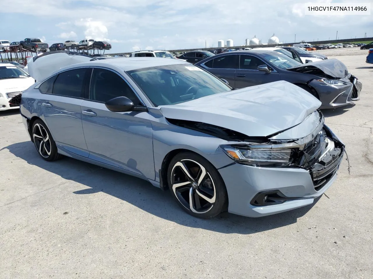 2022 Honda Accord Sport Se VIN: 1HGCV1F47NA114966 Lot: 71227554