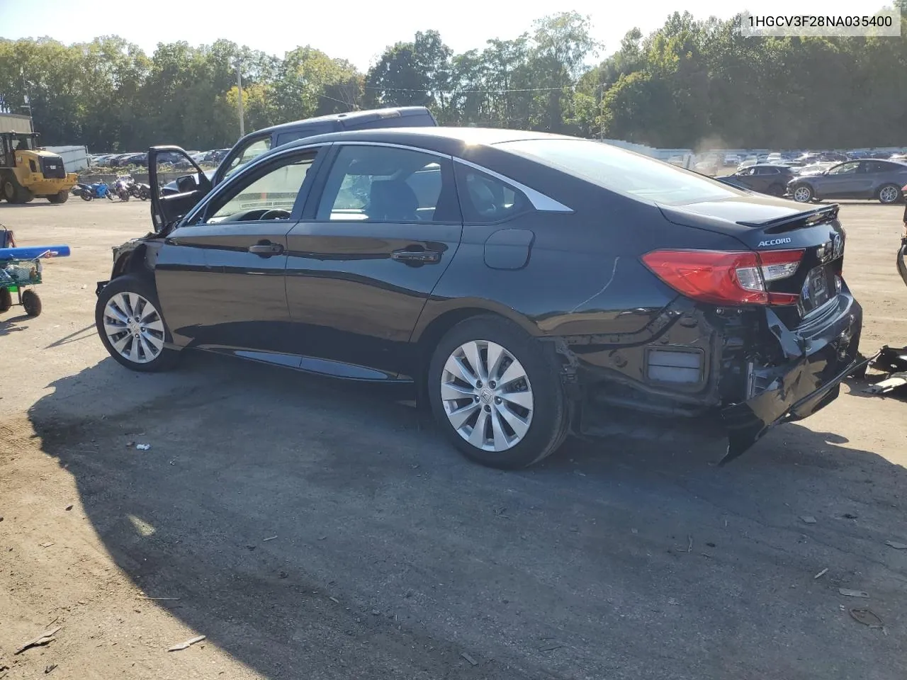 1HGCV3F28NA035400 2022 Honda Accord Hybrid Sport