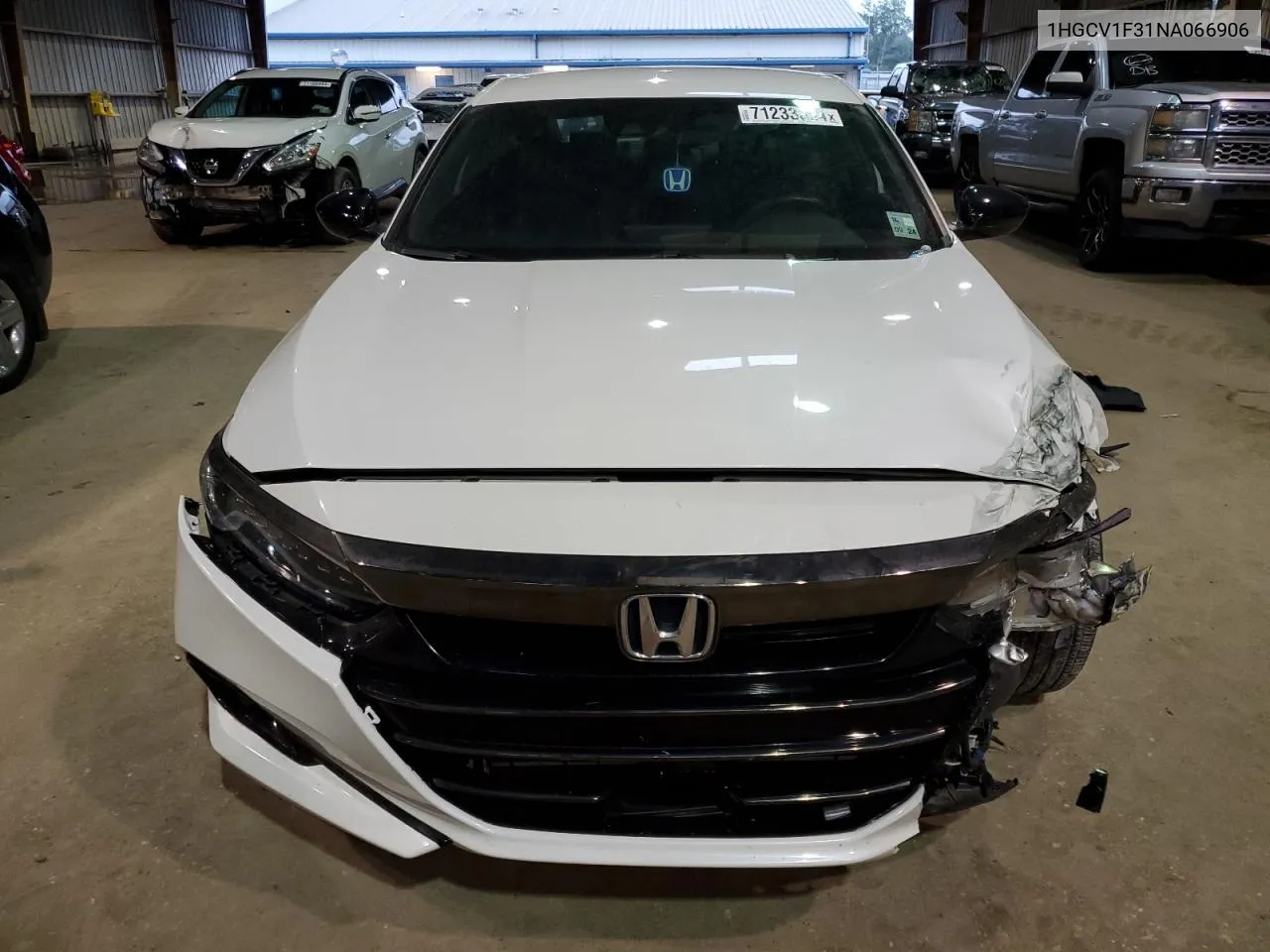 2022 Honda Accord Sport VIN: 1HGCV1F31NA066906 Lot: 71233334