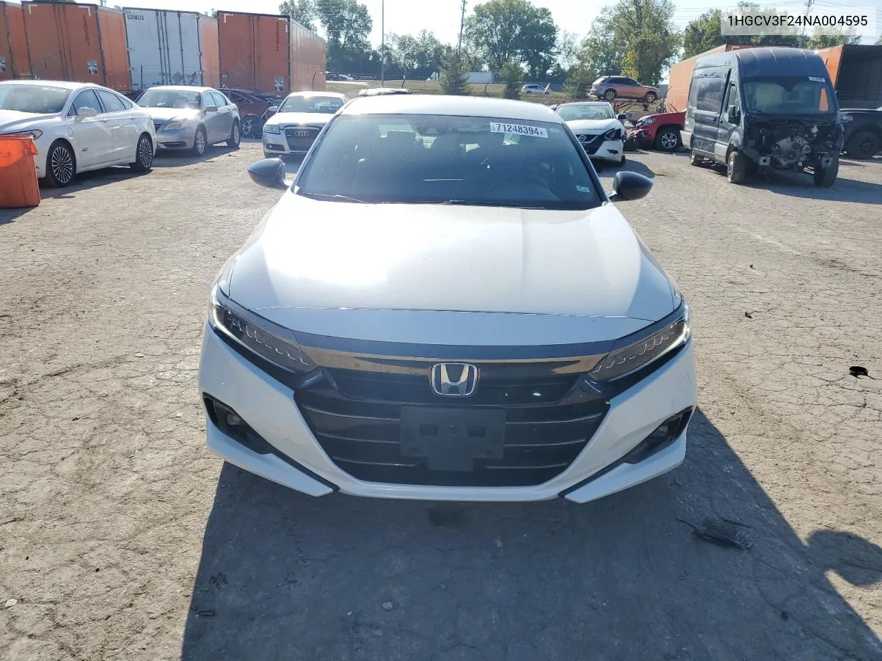 1HGCV3F24NA004595 2022 Honda Accord Hybrid Sport