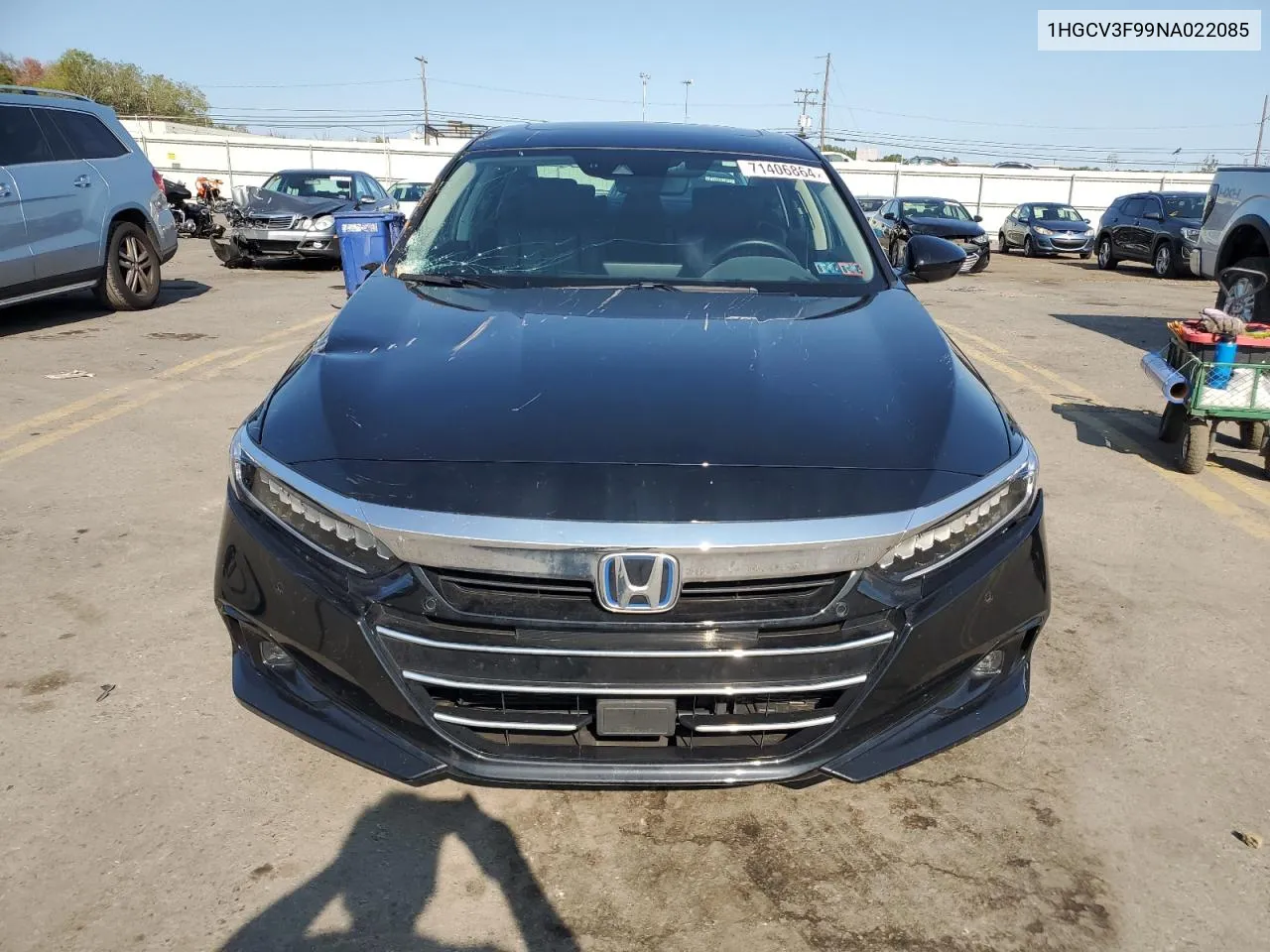 2022 Honda Accord Touring Hybrid VIN: 1HGCV3F99NA022085 Lot: 71406864