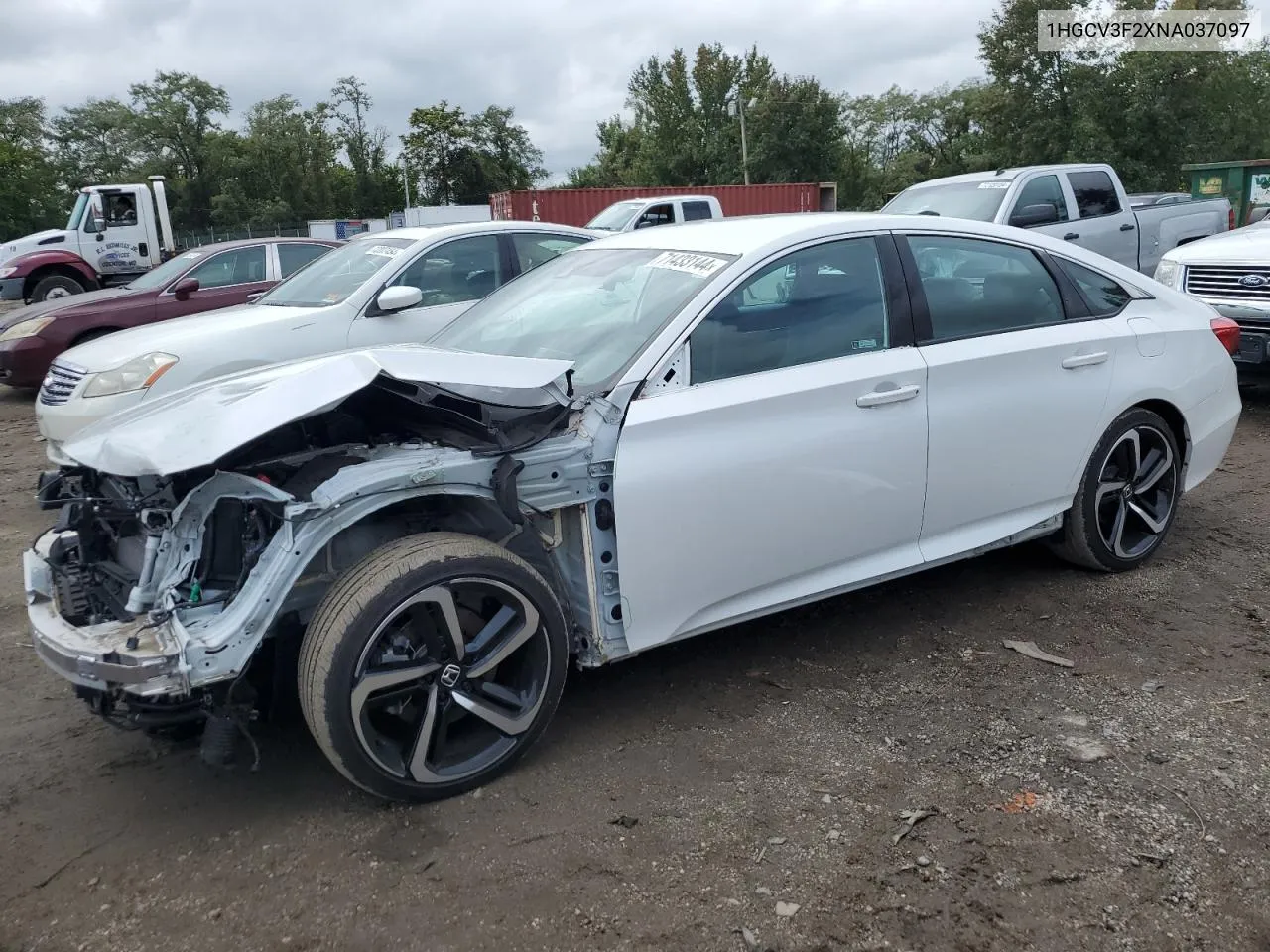 1HGCV3F2XNA037097 2022 Honda Accord Hybrid Sport