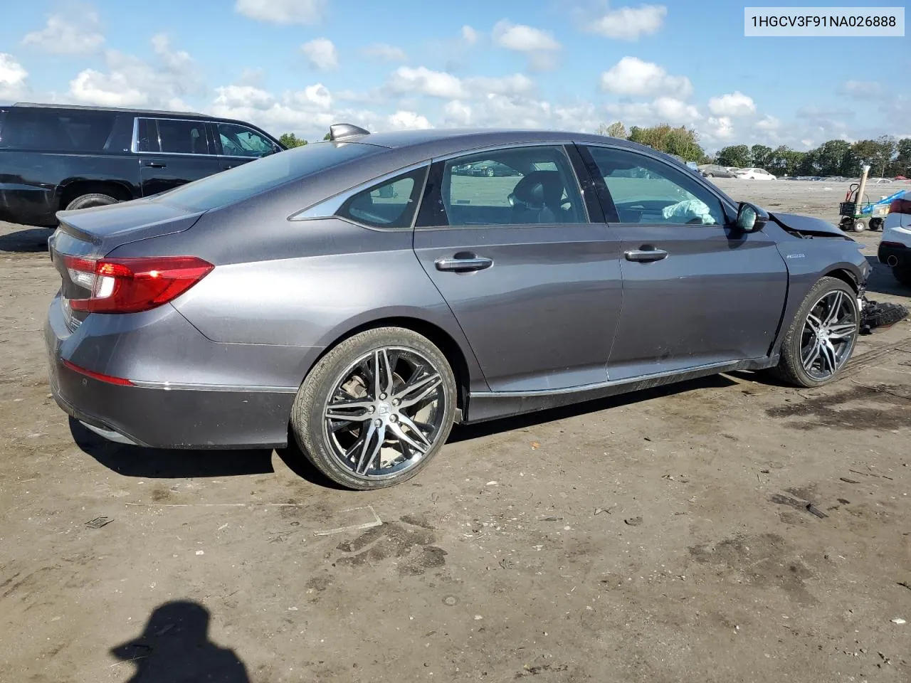 1HGCV3F91NA026888 2022 Honda Accord Touring Hybrid