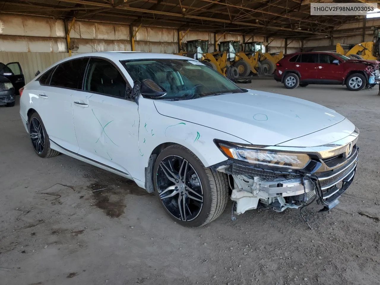 2022 Honda Accord Touring VIN: 1HGCV2F98NA003053 Lot: 71582264