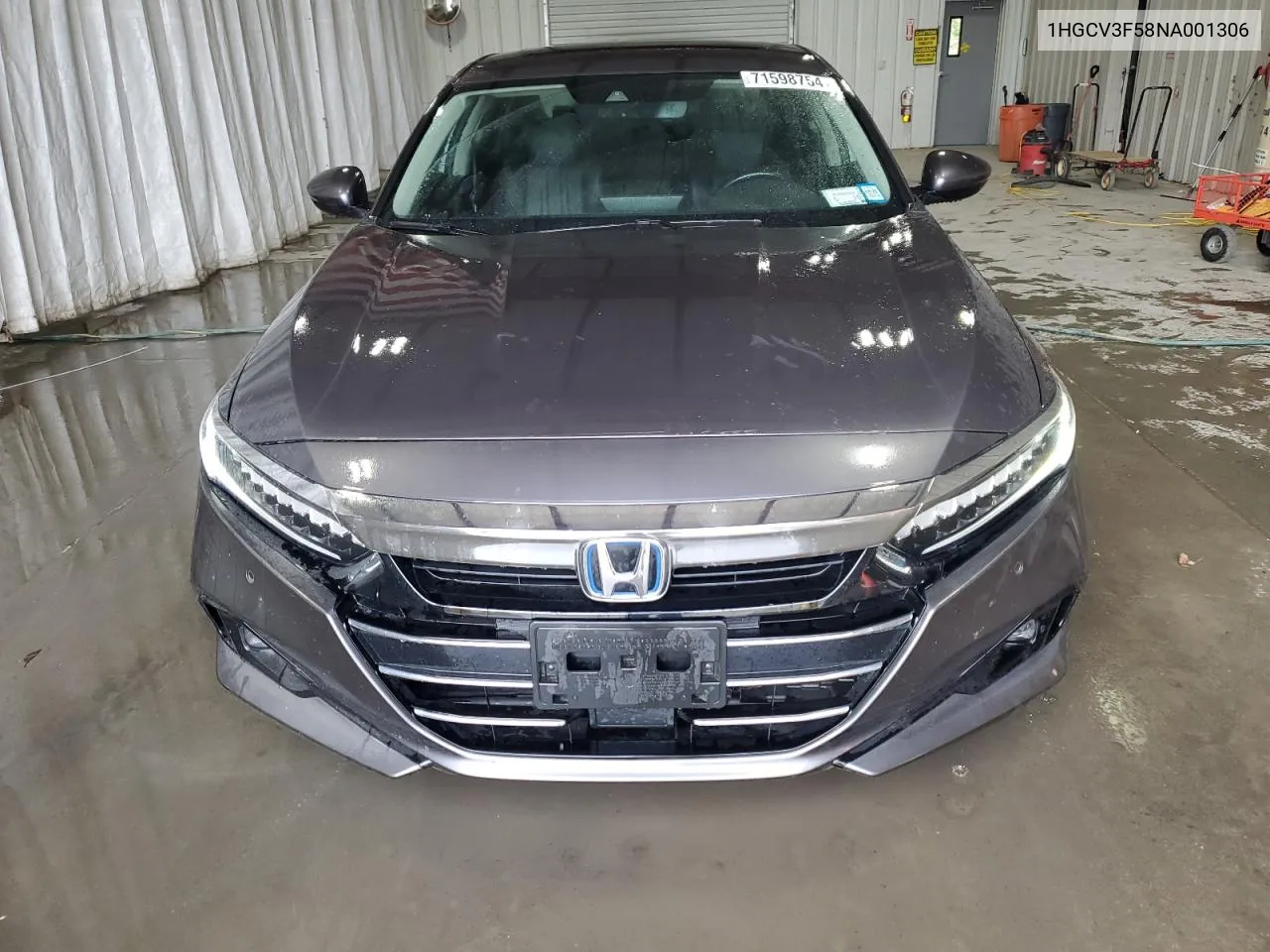 2022 Honda Accord Hybrid Exl VIN: 1HGCV3F58NA001306 Lot: 71598754