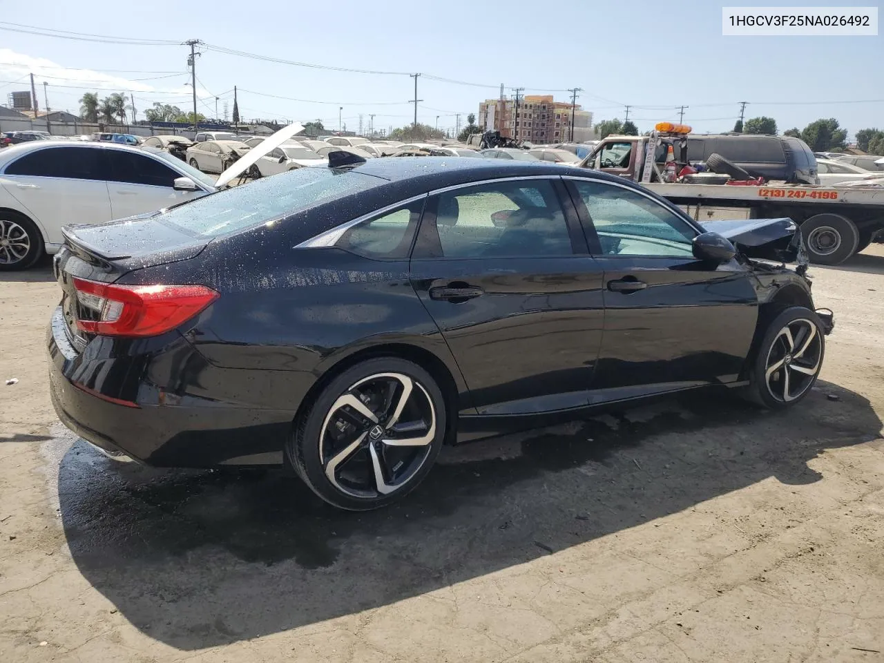 2022 Honda Accord Hybrid Sport VIN: 1HGCV3F25NA026492 Lot: 71625354