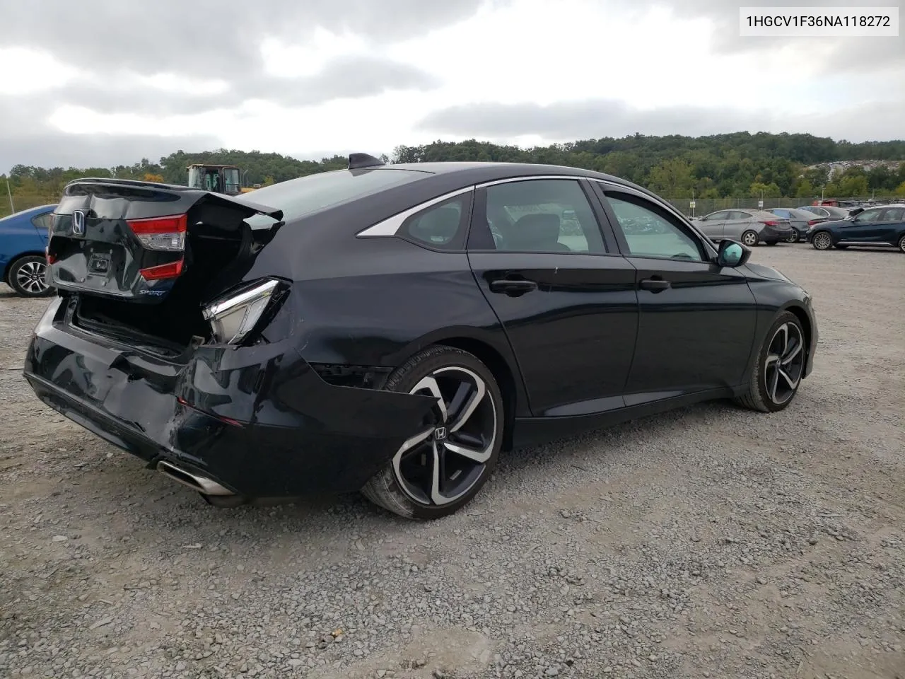 2022 Honda Accord Sport VIN: 1HGCV1F36NA118272 Lot: 71886374