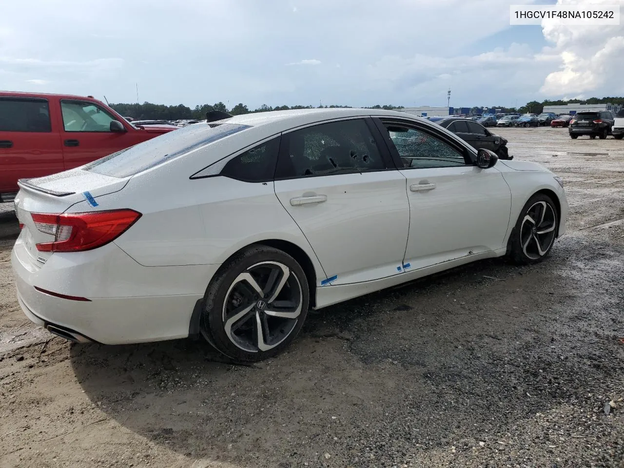 1HGCV1F48NA105242 2022 Honda Accord Sport Se