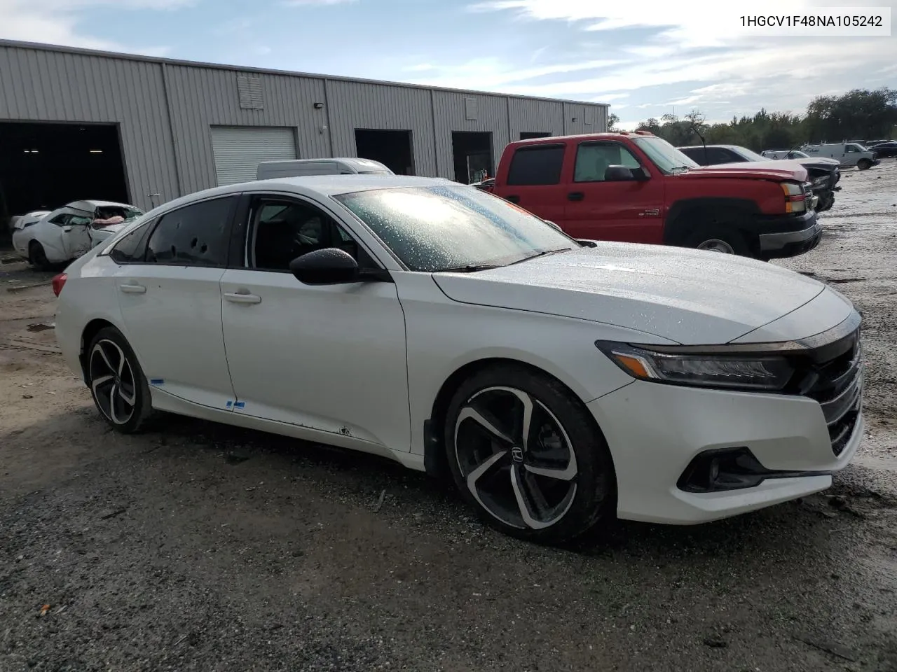 1HGCV1F48NA105242 2022 Honda Accord Sport Se