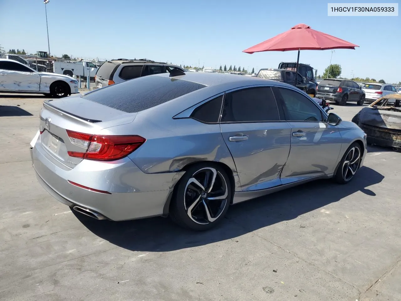 1HGCV1F30NA059333 2022 Honda Accord Sport