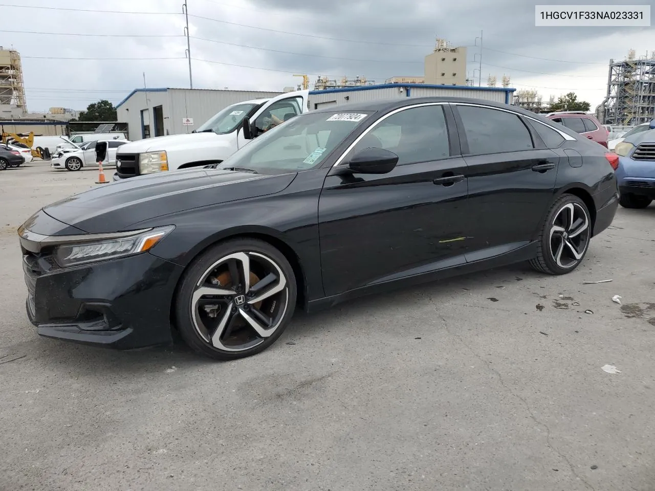 2022 Honda Accord Sport VIN: 1HGCV1F33NA023331 Lot: 72077924