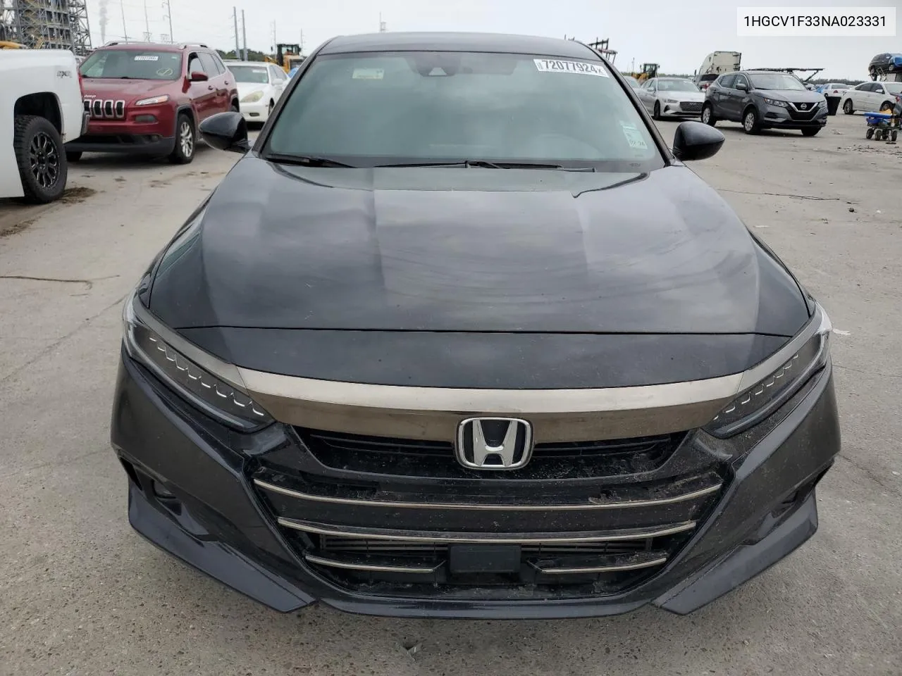 2022 Honda Accord Sport VIN: 1HGCV1F33NA023331 Lot: 72077924