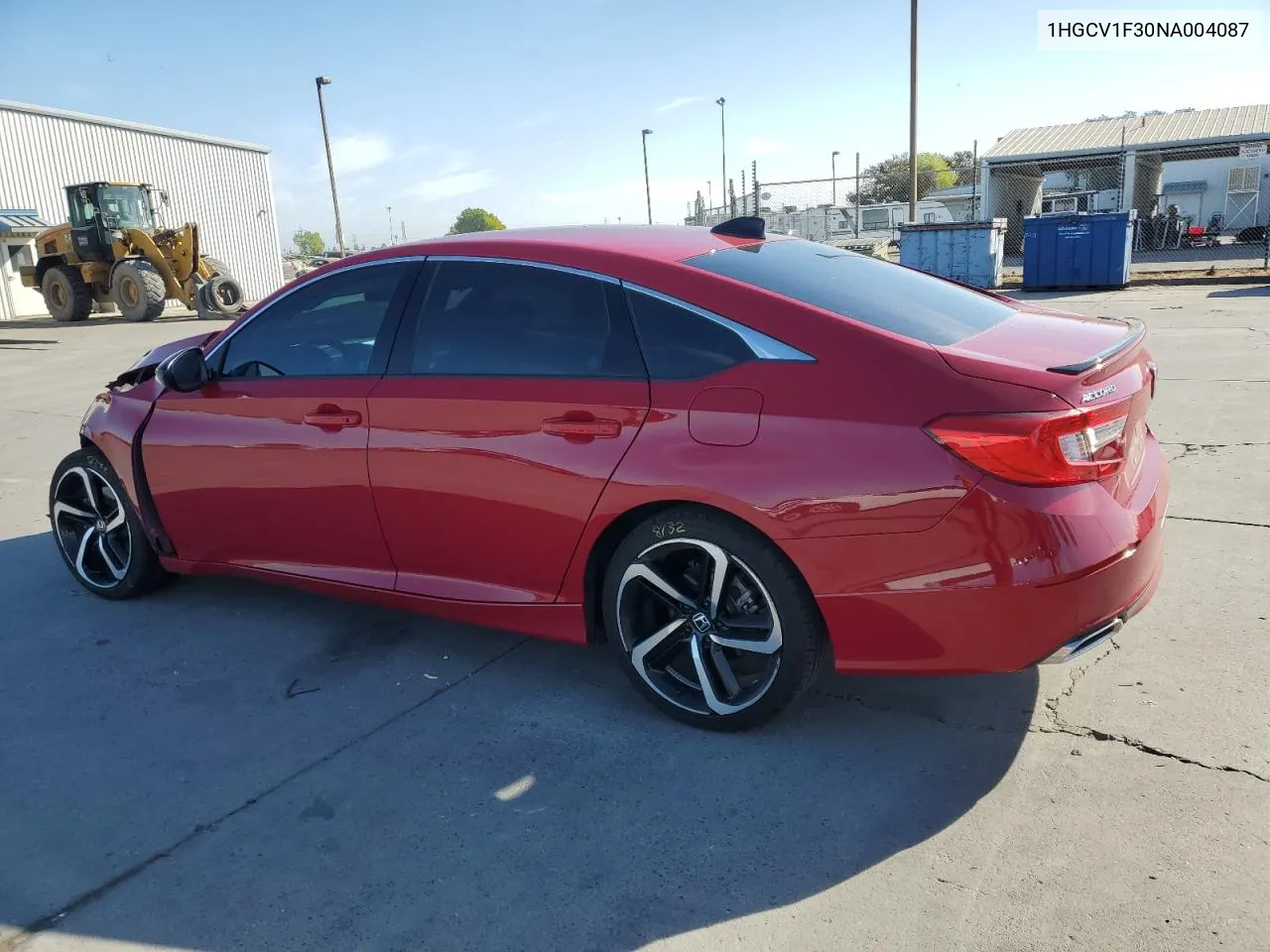 2022 Honda Accord Sport VIN: 1HGCV1F30NA004087 Lot: 72283934