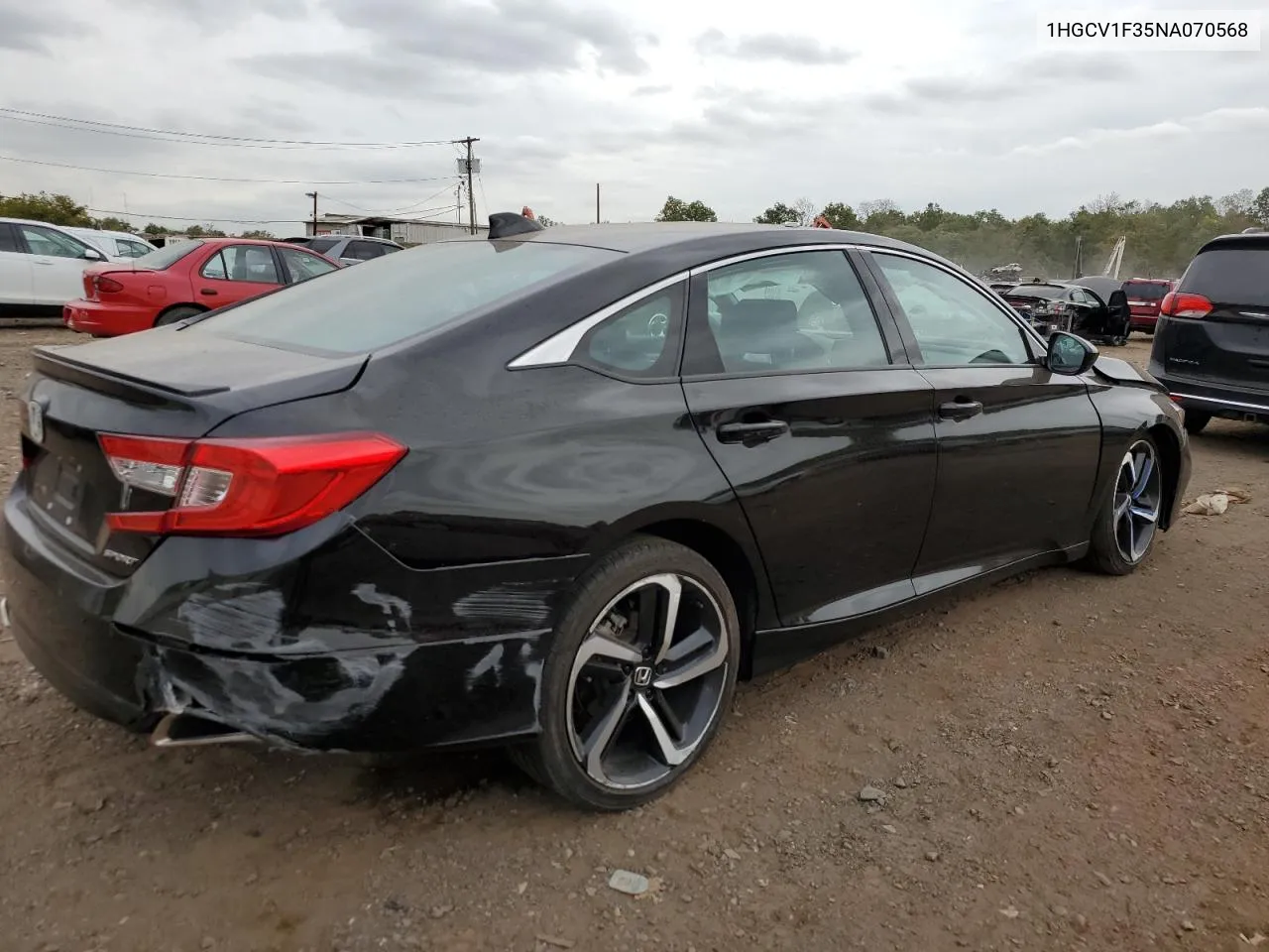 2022 Honda Accord Sport VIN: 1HGCV1F35NA070568 Lot: 72580144