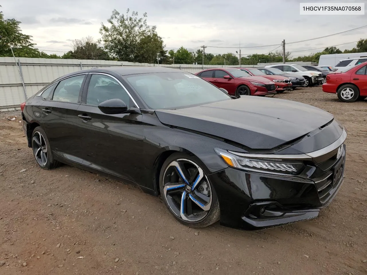 2022 Honda Accord Sport VIN: 1HGCV1F35NA070568 Lot: 72580144