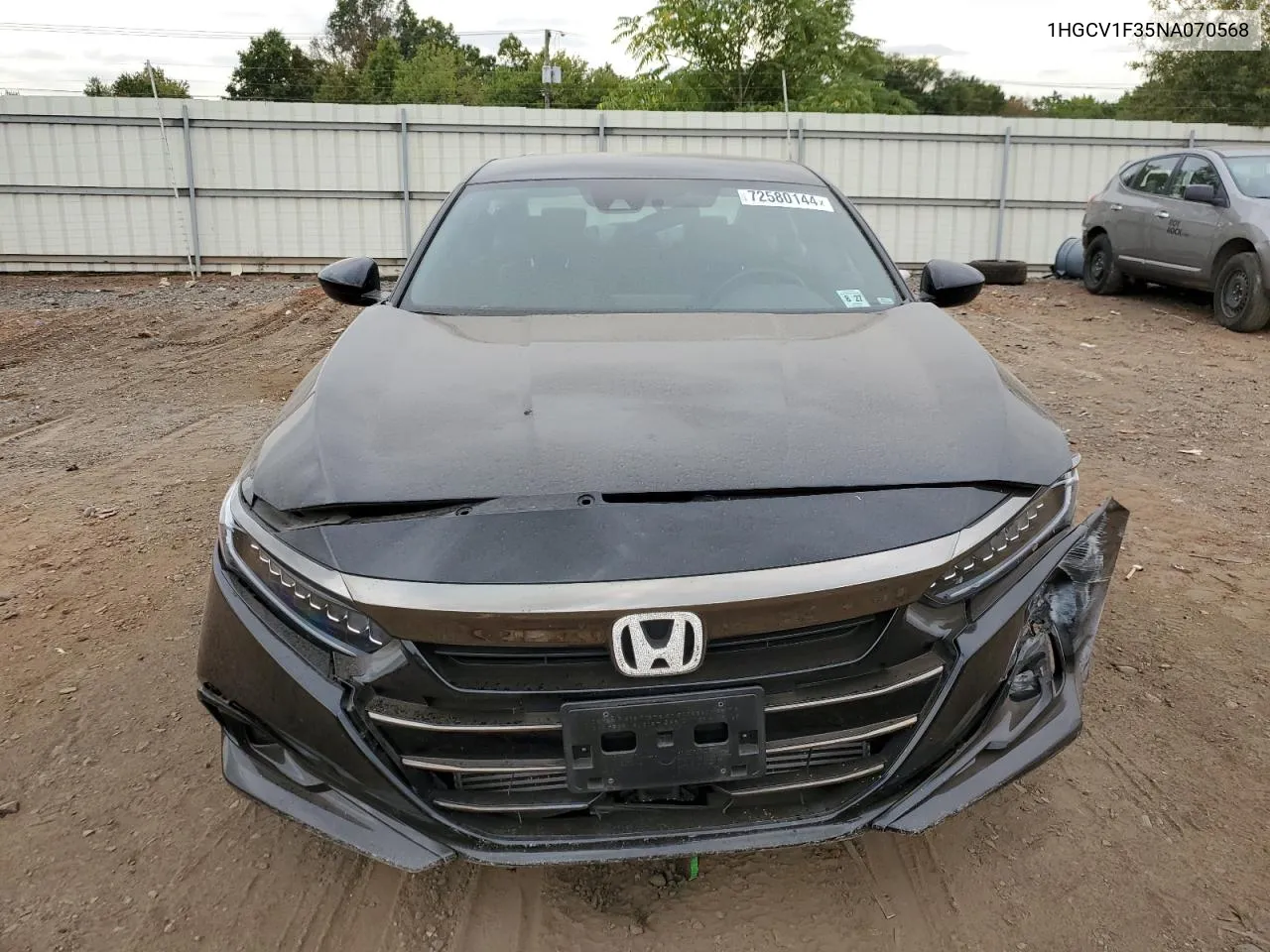 2022 Honda Accord Sport VIN: 1HGCV1F35NA070568 Lot: 72580144