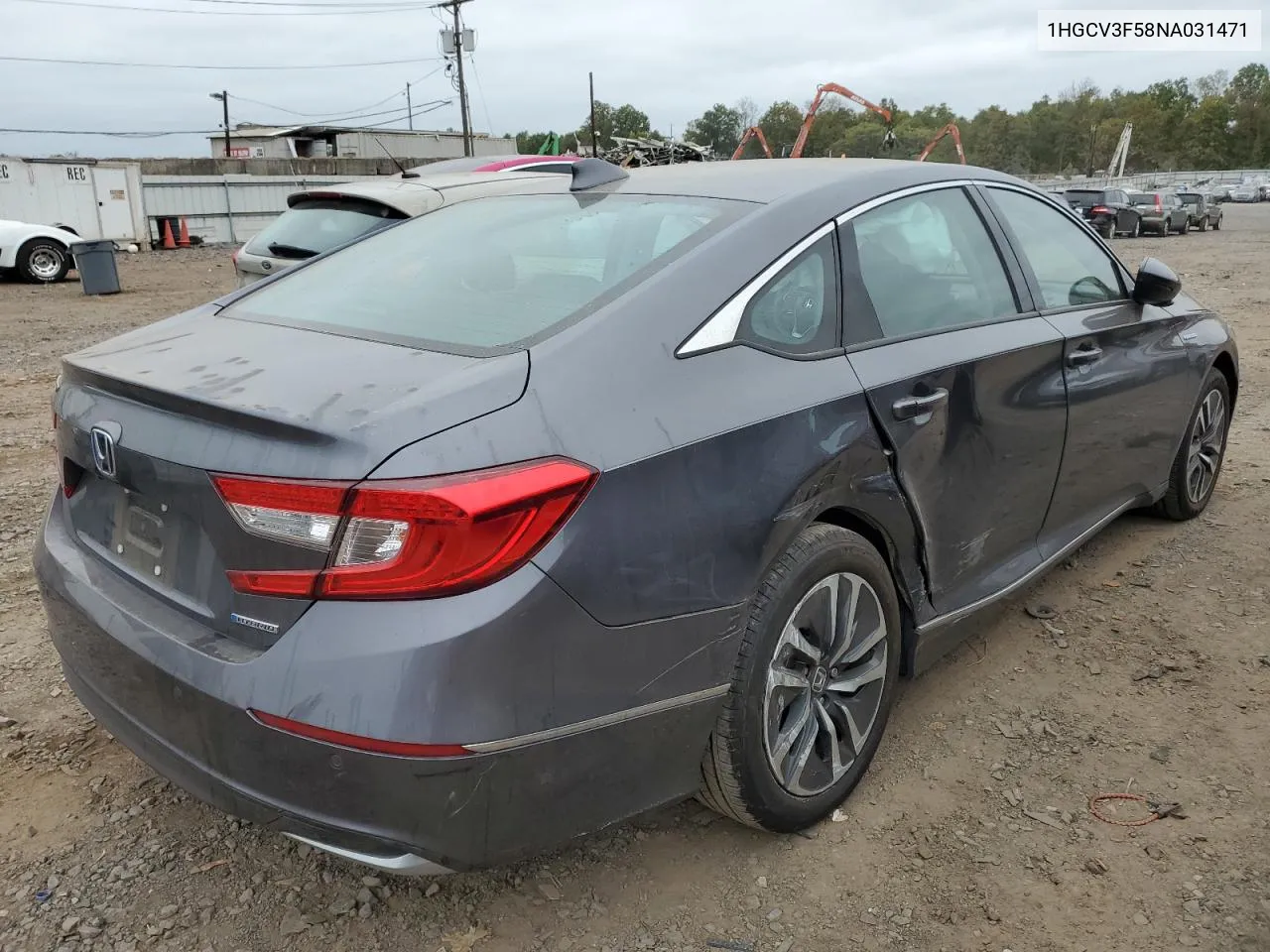 2022 Honda Accord Hybrid Exl VIN: 1HGCV3F58NA031471 Lot: 72904784