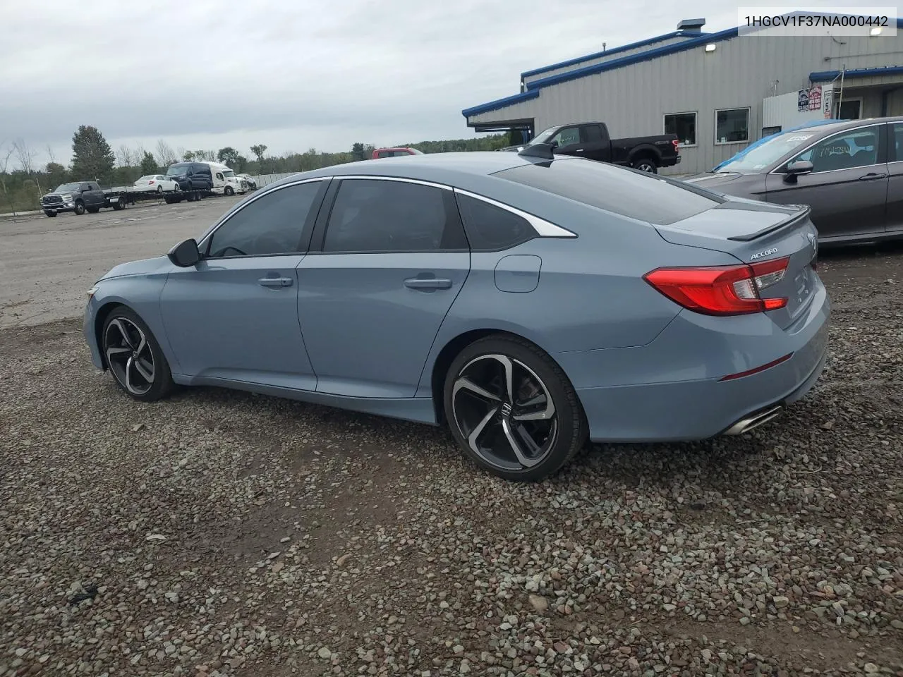 2022 Honda Accord Sport VIN: 1HGCV1F37NA000442 Lot: 72913074