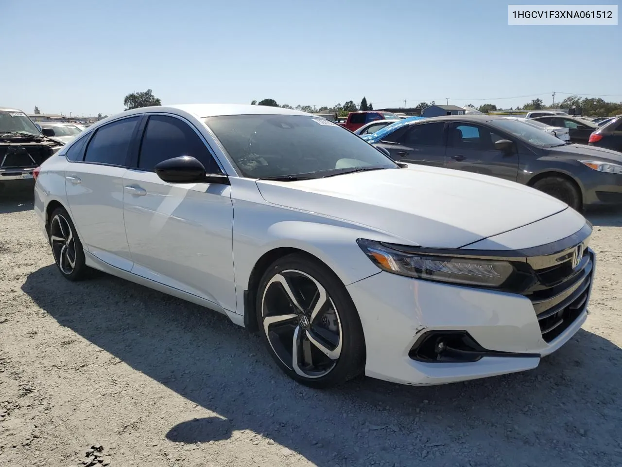 2022 Honda Accord Sport VIN: 1HGCV1F3XNA061512 Lot: 73047864